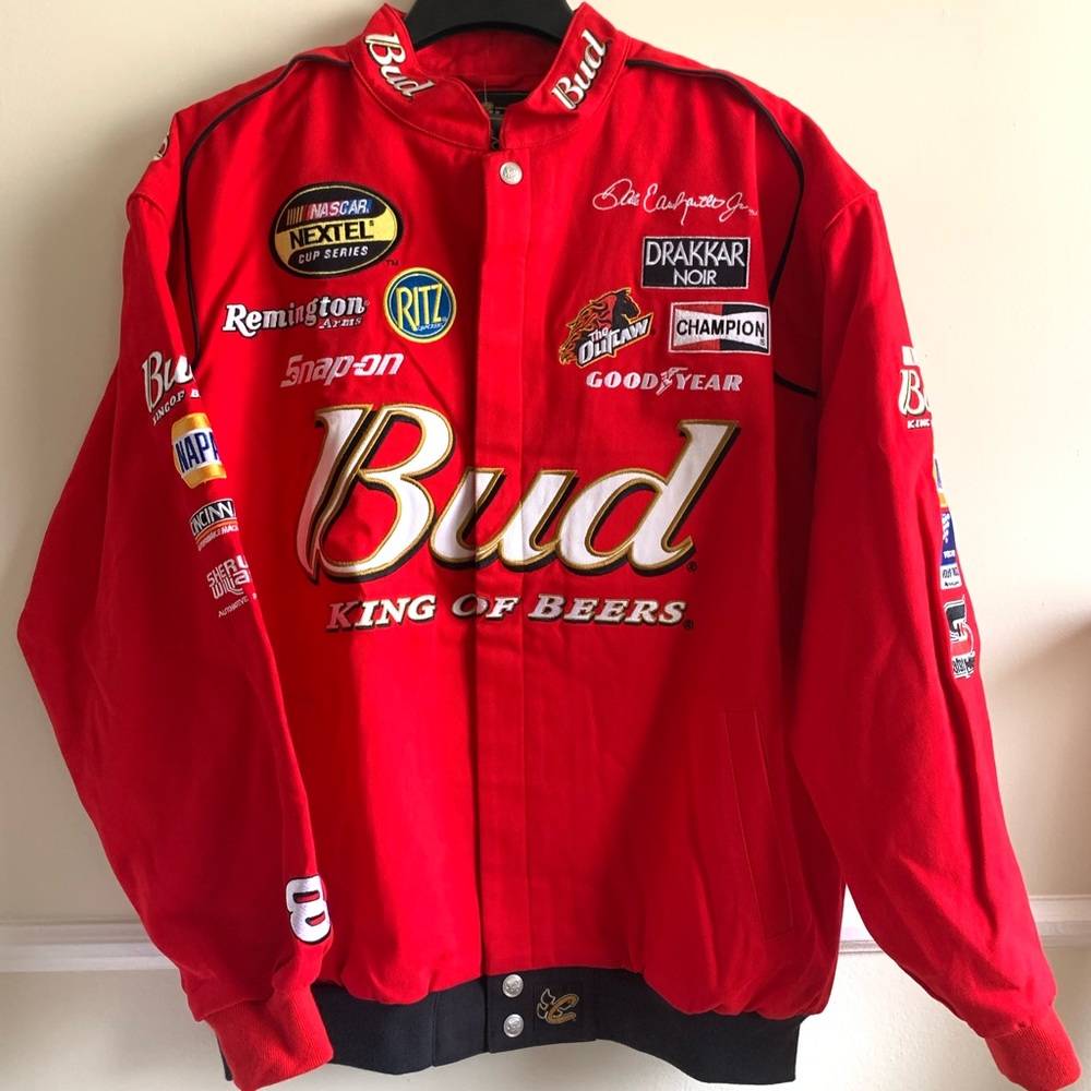 Chase Authentics Budweiser NASCAR Racing Jacket. Size XL. New with Tags.